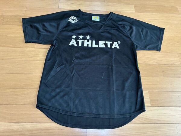 アスレタ 半袖Tシャツ メンズ サイズM トップス スポーツ サッカー フットサル 黒 ブラック
