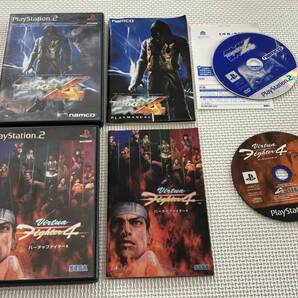 25-PS2-535 プレイステーション2 鉄拳4 バーチャファイター4 動作品 PS2 プレステ2