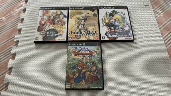 ジャンクPS2-866 プレイステーション2 テイルズオブジアビス デスティニー, hack//G.U., ドラゴンクエスト8 Ⅷ 動作未確認 PS2 プレステ2