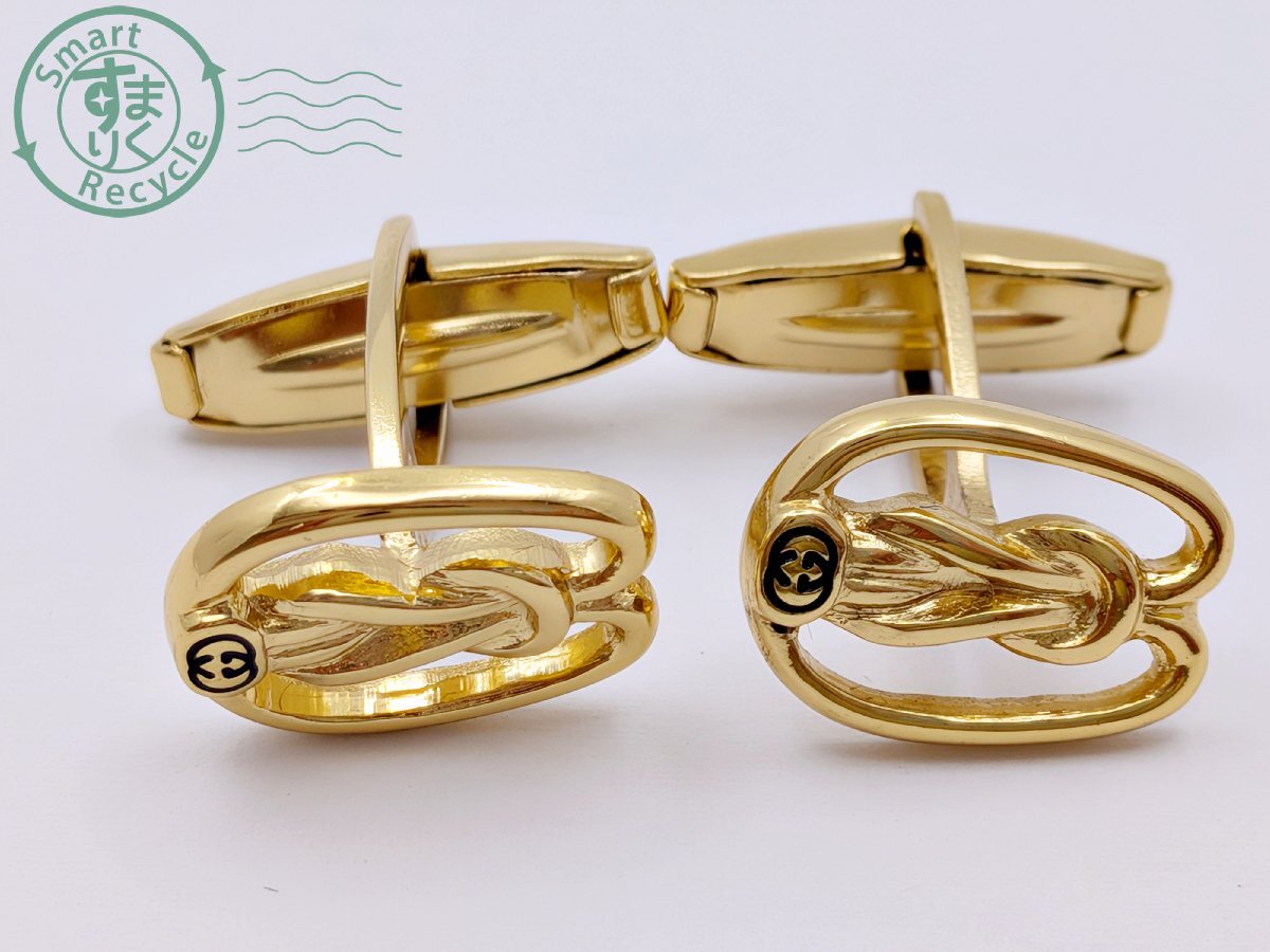 美品! GUCCI グッチ オールド カフスボタン 天然石 ゴールド 金 Yahoo!オークション -「カフスボタン グッチ」(アクセサリー
