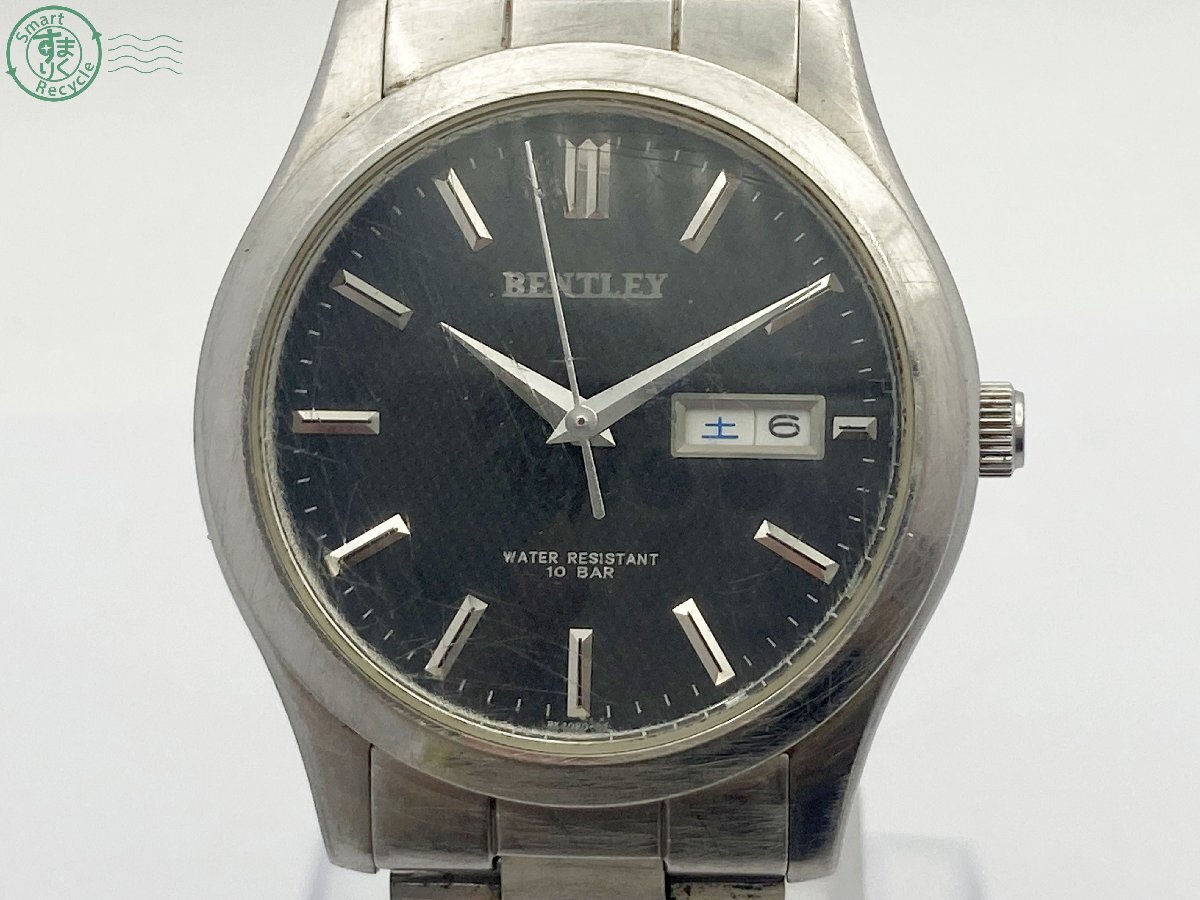 BENTLEY 4P SILVER 925 メンズ　腕時計 稼働 良品 BENTLEY 銀無垢 メンズ腕時計 シルバー925 国印