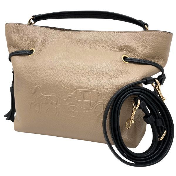 【即決】 コーチ COACH アンディ ショルダー クロス ハンド バッグ CA164 2WAY 肩掛け 斜め掛け ブラウン レザー レディース 新品同様
