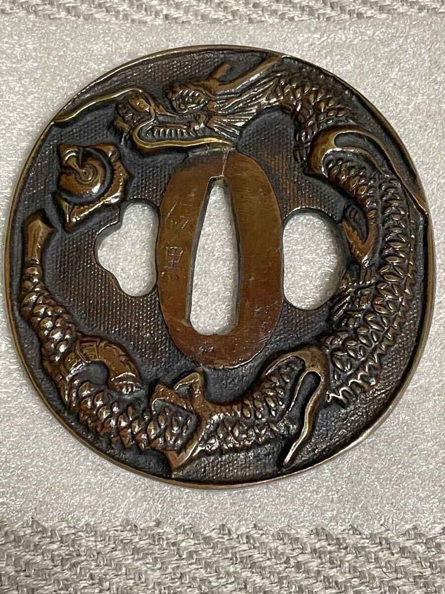 刀鍔 龍 彫刻 刀装具 時代物 骨董品 日本刀 アンティーク 2025年最新】Yahoo!オークション -鍔 龍(鍔、刀装具)の中古品