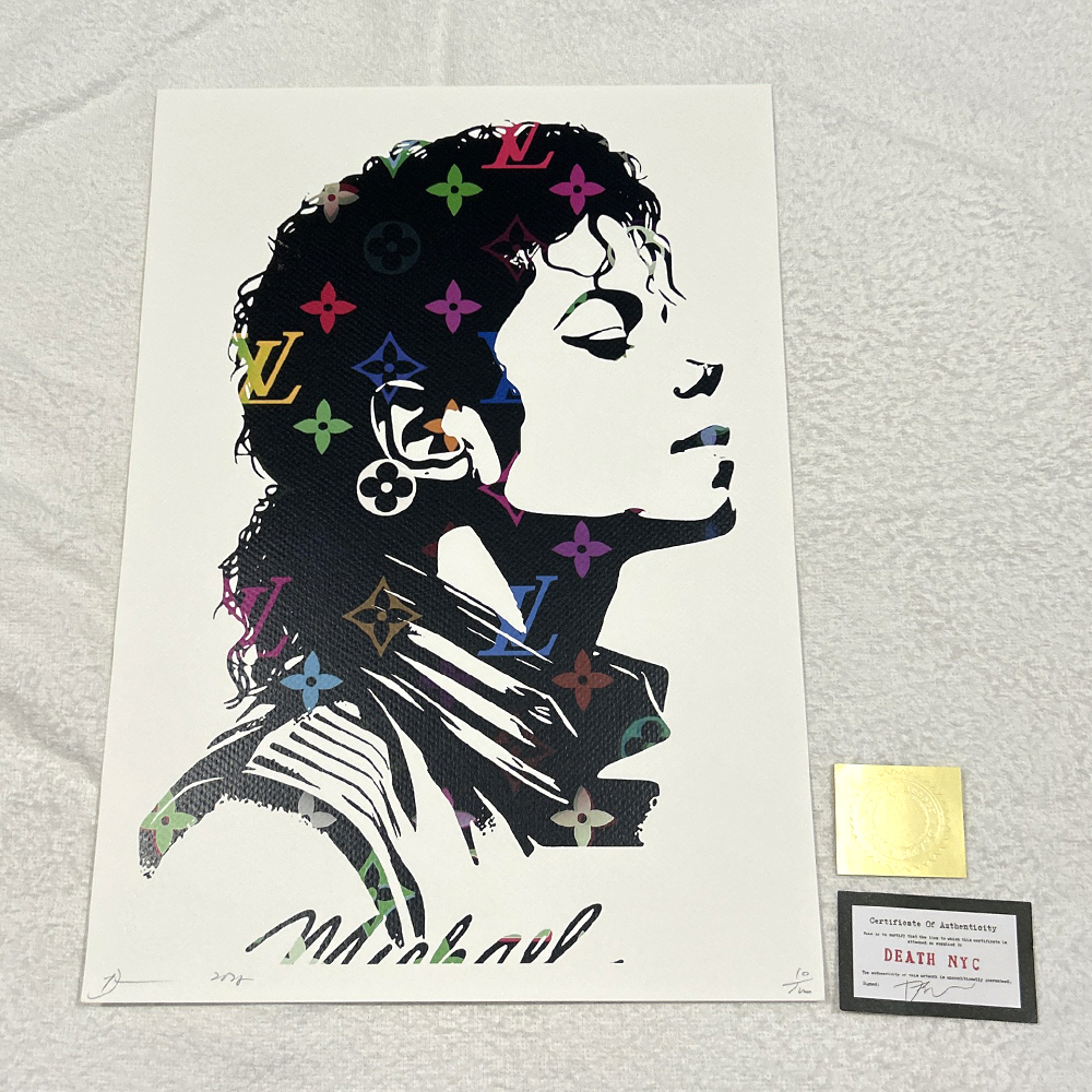 DEATH NYC DB220 アートポスター マイケルジャクソン スリラー Yahoo!オークション -「michael jackson」(シルクスクリーン