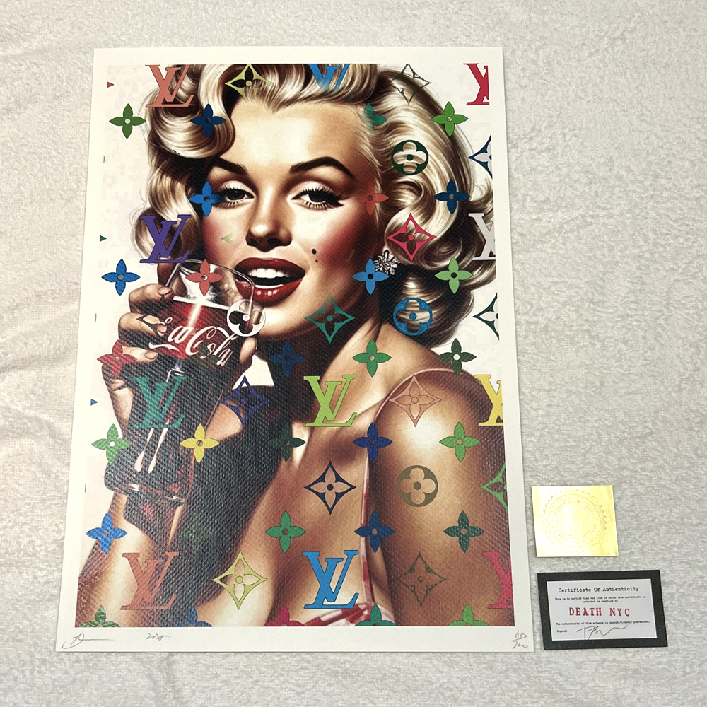 マリリン・モンロー ルイヴィトン 絵画 Yahoo!オークション -「(マリリンモンロー」(シルクスクリーン
