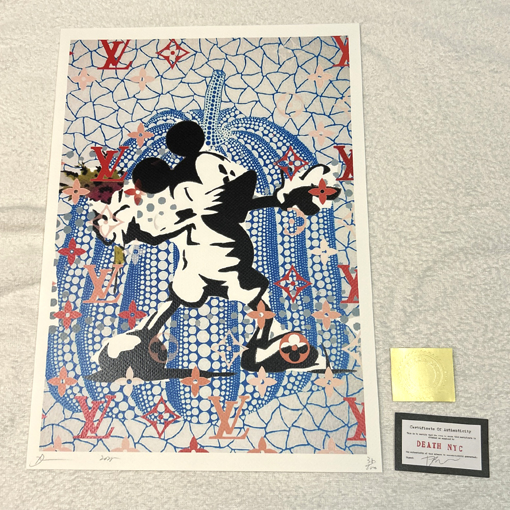 DEATH NYC Mickey 世界限定100枚 草間彌生 ヴィトン ミッキー Yahoo!オークション -「death nyc ミッキー」の落札相場・落札価格