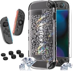 【Switch 2】 ケース カバー ガラスフィルム 親指キャップ6個