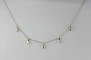 TIFFANY&Co ティファニー 5連 ティアドロップ ネックレス SV925