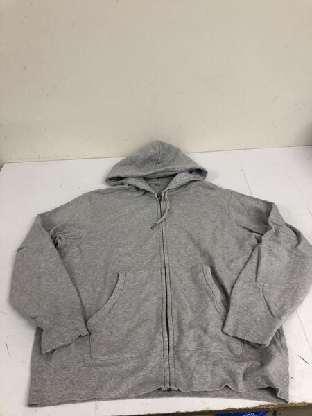 送料無料★UNIQLO ユニクロ★スウェットパーカー ジップアップパーカー★メンズ XLサイズ★グレー#70725sjj29