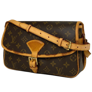 【在庫一掃】 ルイ・ヴィトン ソローニュ 斜め掛け ショルダーバッグ モノグラム ブラウン M42250 【中古】