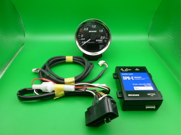 PIVOT ピボット DUAL GAUGE PRO DPB-E ブースト計 水温/電圧 デュアルゲージプロ 動作確認済 ホワイト/アンバー BMW MINI VW