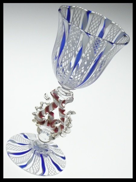 MURANO La Fenice ムラノ 金彩 レース ゴブレット グラス Yahoo!オークション -「ムラノ レース」(ガラス) (工芸品)の落札