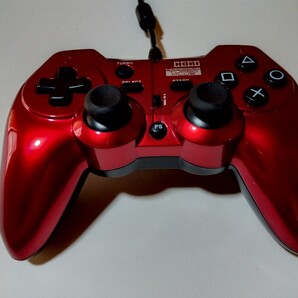 PS3 ホリパッド3 ターボ プラス ワイヤード コントローラー 有線 連射 レッド