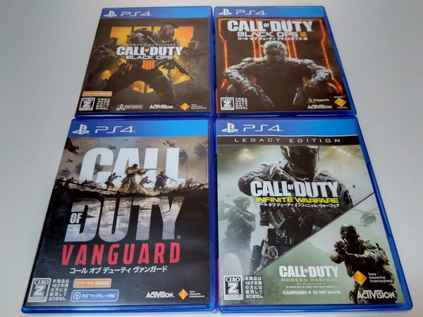 PS4 コールオブデューティ 4本セット ヴァンガード インフィニット・ウォーフェア ブラックオプス3 4