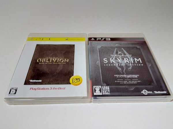 PS3 スカイリム LEGENDARY EDITION オブリビオン GAME OF THE YEAR EDITION 2本セット