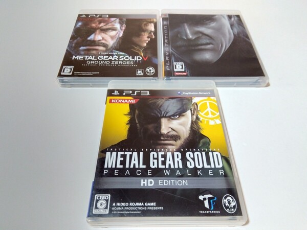 PS3 2メタルギアソリッド ピースウォーカーHD 4 グラウンドゼロズ 3本セット