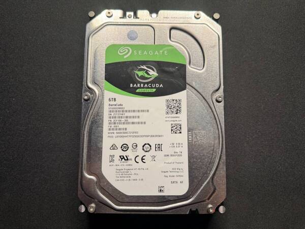 ★動作品 Seagate 6TB HDD ST6000DM003 バルク品 ★使用時間短(317時間) ★状態良