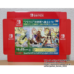 アーシャのアトリエ/エスカ&ロジー/シャリー 店頭用告知POP 未使用 販促品 ゲームグッズ 黄昏の錬金術士 トリロジー DX Switch ソフトなし