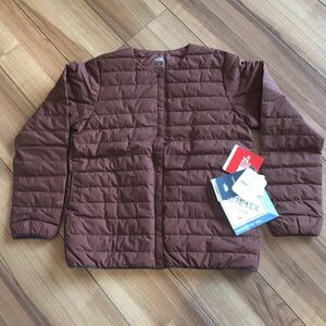 新品 S 茶 THE NORTH FACE ノースフェイス ウインドストッパーゼファーシェルカーディガン ジャケット ゴアテックス GORE ラウンド 丸首 15