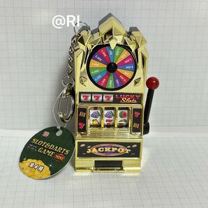 スロット&ダーツゲーム ミニ ゴールド キーホルダー マスコット MINI