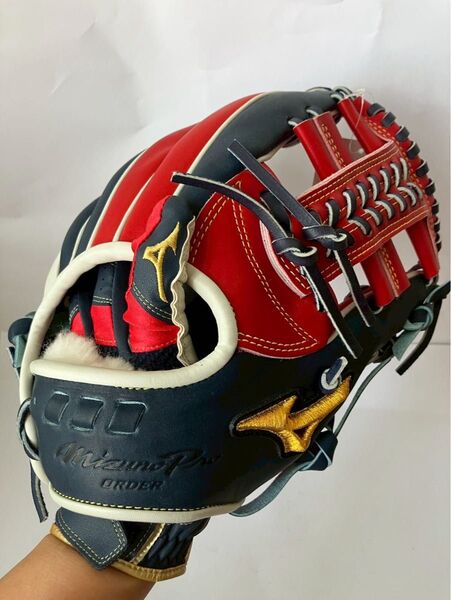 ミズノプロ 軟式 日本製 耕作 内野 HAGA グローブ オーダー 野球 坂本型