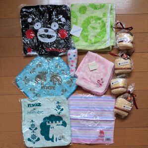 タオルハンカチ moz ローラアシュレイくまモン他 まとめて11枚