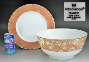 F-085 ウェッジウッド WEDGWOOD ボウル 平皿 金縁 フルーツボウル サラダボウル ソーサー 蔵出 古玩