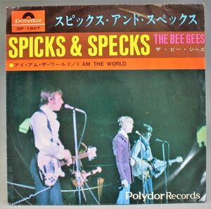 T-486 良盤 The Bee Gees ザ・ビー・ジーズ Spicks & Specks スピックス・アンド・スペックス /I Am The World DP-1607 シングル 45 RPM