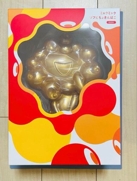 大阪関西万博 会場限定 ミャクミャク ソフビ ちょきんばこ ゴールド 貯金箱 金