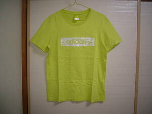 アディダス 半袖Tシャツ黄緑　Mサイズ