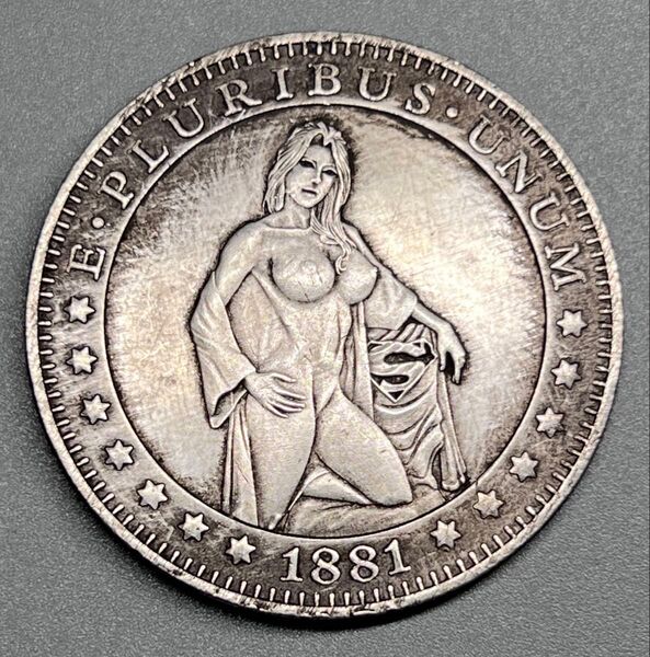 1881年 アメリカ古銭 イーグル 大型コイン モルガン セクシー