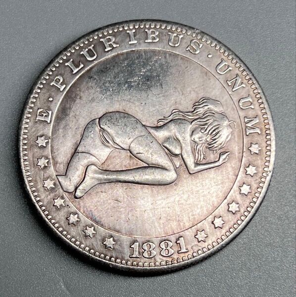 1881年 アメリカ古銭 イーグル 大型銀貨 1ドル コイン モルガン