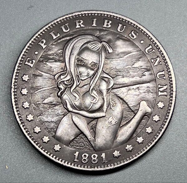 1881年 アメリカ古銭 イーグル 大型コイン モルガン セクシー A