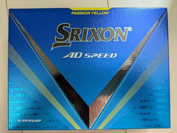 ダンロップ SRIXON スリクソン AD SPEED エーディースピード ゴルフボール 1ダース パッションイエロー 新品