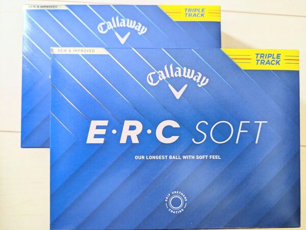 キャロウェイ ERC ソフト 2025年モデル ゴルフボール 2ダース イエロー Callaway E・R・C SOFT 新品