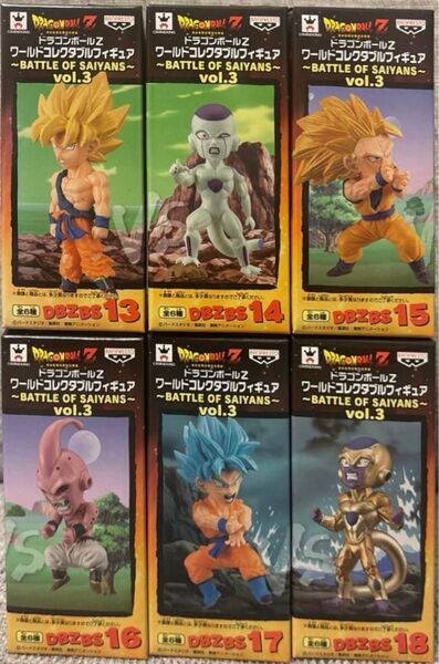 未開封 ドラゴンボールZ ワールドコレクタブルフィギュア BATTLE OF SAIYANS vol.3 全6種 セット ワーコレ