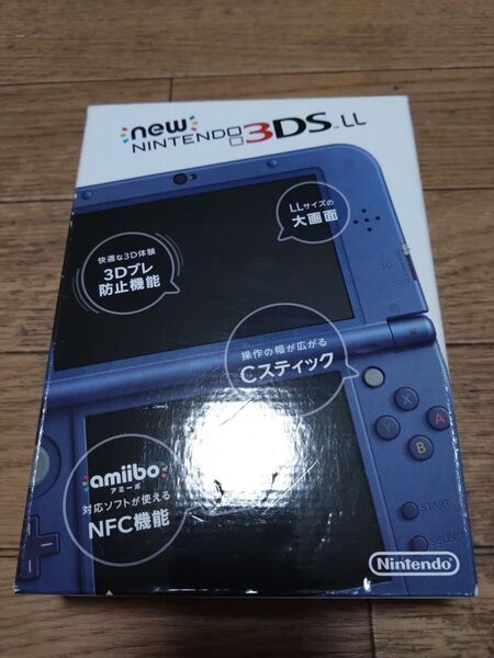 newニンテンドー3DS LL メタリックブルー 外箱・説明書有り 任天堂 Nintendo 3DS LL
