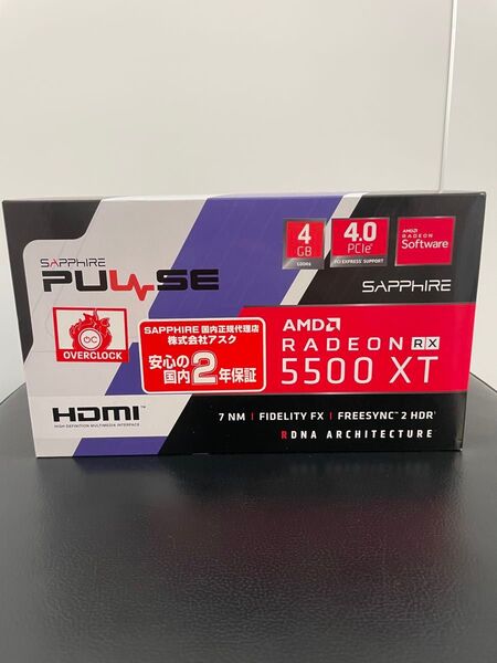 SAPPHIRE PULSE RADEON RX 5500 XT 4GB