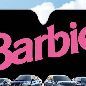 Barbie サンシェード カー用品 車内 フロントガラス 日除けシェード サンバイザー バービー カーアクセサリー