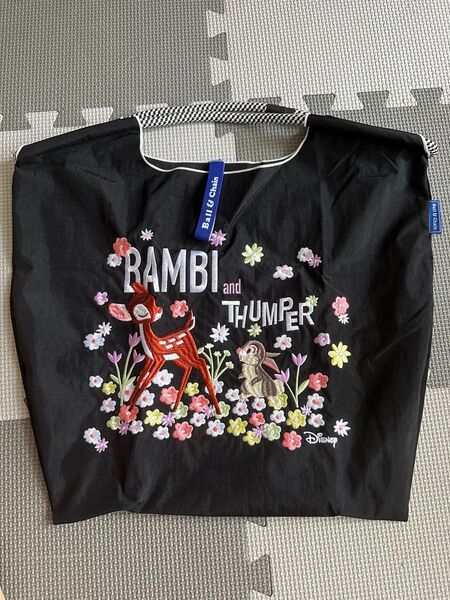 【新品】ボールアンドチェーン バンビ&とんすけ ディズニー disney トートバッグ ショルダーバッグ エコバッグ 刺繍