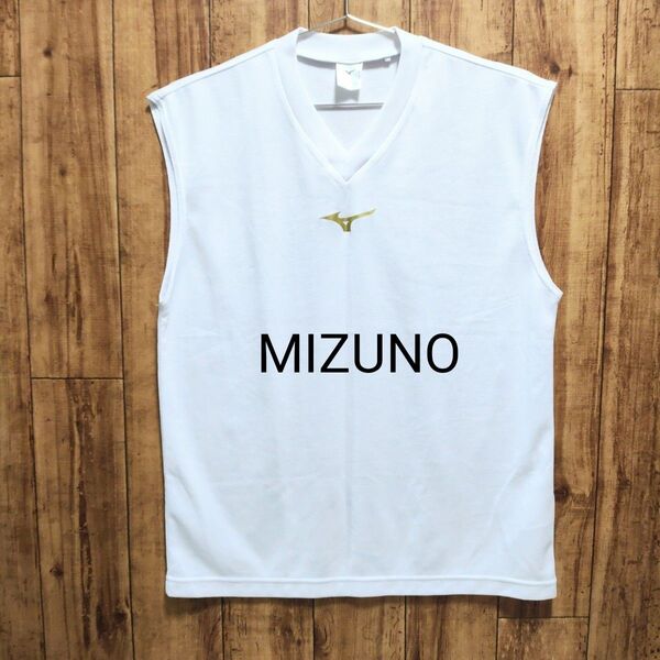 美品 MIZUNO ミズノ Vネック ノースリーブ アンダーシャツ タンクトップ 速乾性