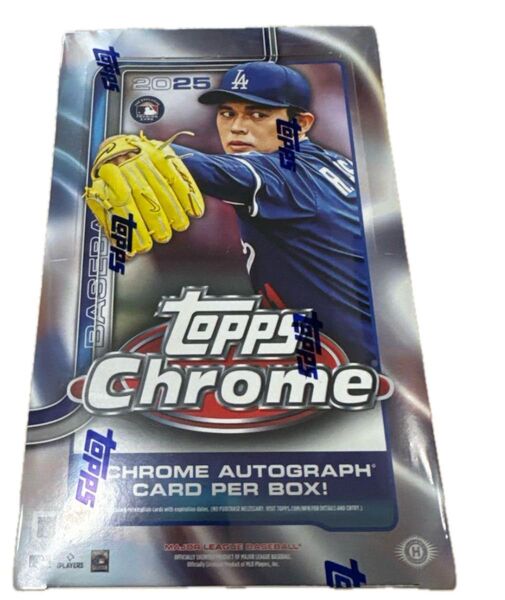 MLB 2025 TOPPS CHROME HOBBY 1box