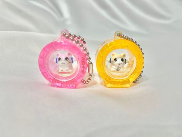 【当時品】ハム太郎 リボンちゃん キーホルダー レトロ 2個セット