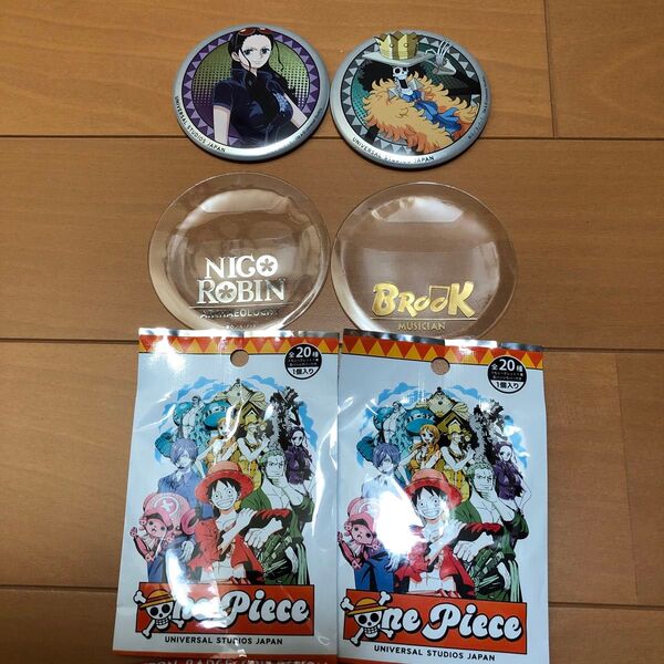 ワンピースUSJ缶バッジ2個セット2025