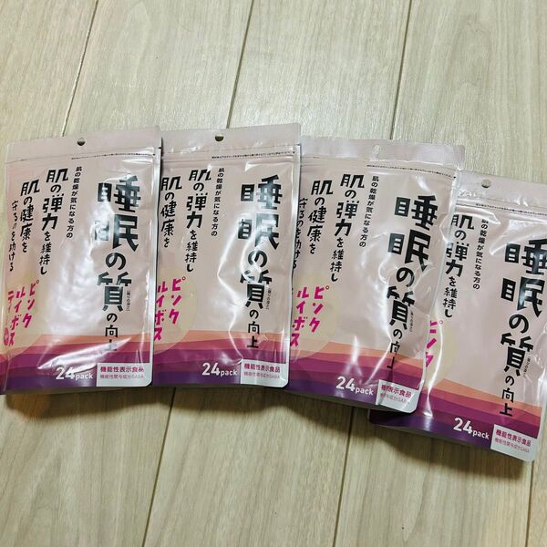 ピンクルイボスティー Plus プラス 4袋 機能性表示食品 GABA 小川生薬 睡眠の質の向上