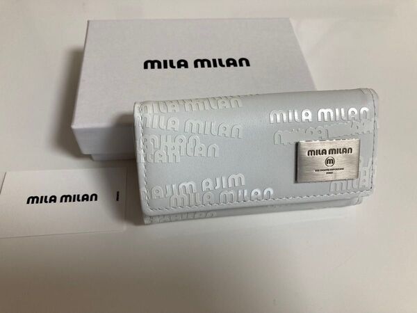MILA MILAN ミラ ミラン キーケース 257601 シロ 定価12100円 新品 ミラショーン