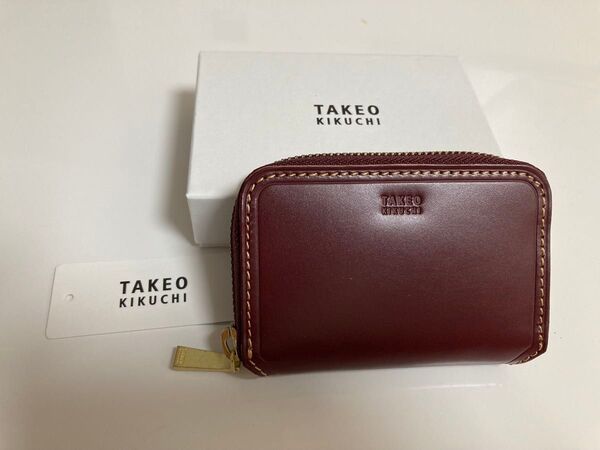 TAKEO KIKUCHI タケオキクチ 小銭入れ コインケース ラウンドファスナー サーフェス 786601 定価10450円