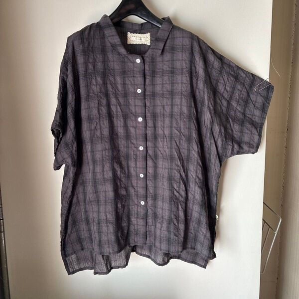 《美品》ドラッグストアーズ fu-ai 半袖シャツチュニック