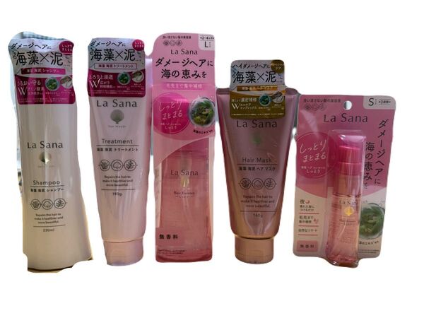 La Sana 海藻ヘアケアセット 5点セット