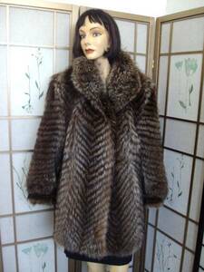sheb long design raccoon fur coat 8